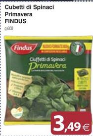 Offerta per Findus - E Cubetti Di Spinaci Primavera a 3,49€ in Docks Market