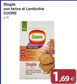 Offerta per Cuore - Sfoglie Con Farina Di Lenticchie a 1,69€ in Docks Market