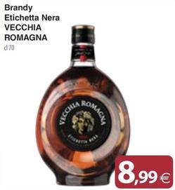 Offerta per Vecchia Romagna - Brandy Etichetta Nera a 8,99€ in Docks Market