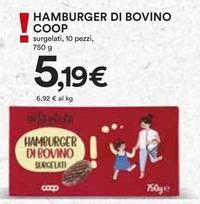 Offerta per Coop - Hamburger Di Bovino a 5,19€ in Ipercoop