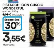 Offerta per Wonderful - Pistacchi Con Guscio a 3,55€ in Ipercoop