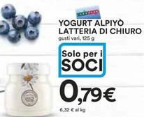 Offerta per Alpiyò - Yogurt Latteria Di Chiuro a 0,79€ in Ipercoop