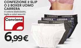 Offerta per Carrera - Confezione 2 Slip O 2 Boxer Uomo a 6,99€ in Ipercoop