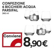 Offerta per Confezione 6 Bicchieri Acqua Parsifal a 8,9€ in Ipercoop