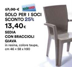Offerta per Sedia Con Braccioli Giava a 13,4€ in Ipercoop