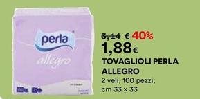 Offerta per Perla - Tovaglioli Allegro a 1,88€ in Ipercoop
