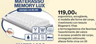 Offerta per Lux - Materasso Memory a 119€ in Ipercoop