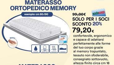 Offerta per Materasso Ortopedico Memory a 79,2€ in Ipercoop