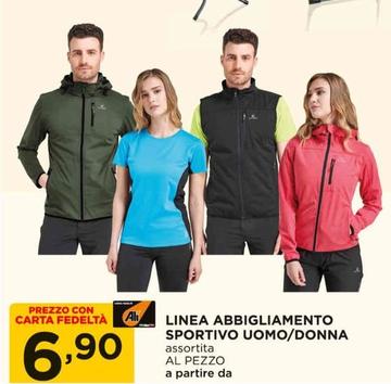 Offerta per Linea Abbigliamento Sportivo Uomo/Donna a 6,9€ in Alì e Alìper