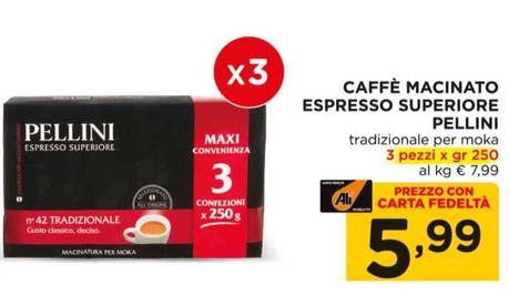 Offerta per Pellini - Caffè Macinato Espresso Superiore a 5,99€ in Alì e Alìper