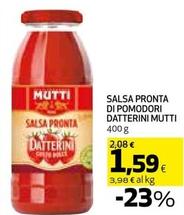 Offerta per Mutti - Salsa Pronta Di Pomodori Datterini a 1,59€ in Coop