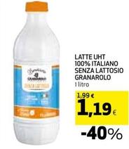Offerta per Granarolo - Latte UHT 100% Italiano Senza Lattosio a 1,19€ in Coop