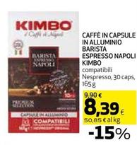 Offerta per Kimbo - Caffè In Capsule In Alluminio Barista Espresso Napoli a 8,39€ in Coop