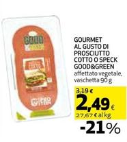 Offerta per Felsineo Veg - Gourmet Al Gusto Di Prosciutto Cotto O Speck Good&Green a 2,49€ in Coop