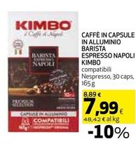 Offerta per Kimbo - Caffè In Capsule In Alluminio Barista Espresso Napoli a 7,99€ in Coop