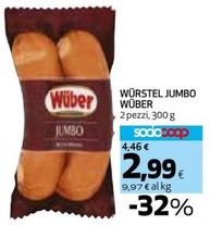 Offerta per Wuber - Würstel Jumbo a 2,99€ in Coop