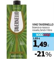 Offerta per Tavernello - Vino a 1,49€ in Coop