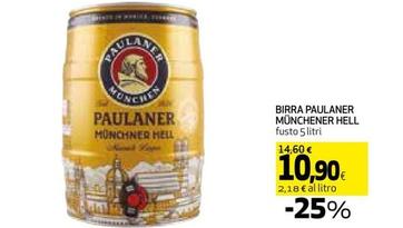 Offerta per Paulaner - Birra Münchener Hell a 10,9€ in Coop