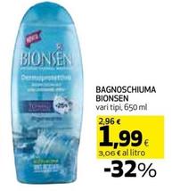 Offerta per Bionsen - Bagnoschiuma a 1,99€ in Coop