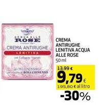 Offerta per Acqua Alle Rose - Crema Antirughe Lenitiva a 9,79€ in Coop