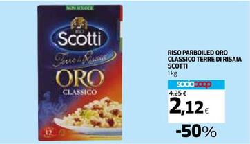 Offerta per Scotti - Riso Parboiled Oro Classico Terre Di Risaia a 2,12€ in Ipercoop