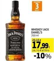 Offerta per Jack Daniels - Whiskey a 17,99€ in Ipercoop