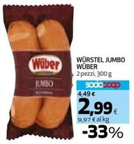 Offerta per Wuber - Würstel Jumbo a 2,99€ in Coop