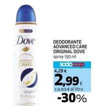 Offerta per Dove - Deodorante Advanced Care Original a 2,99€ in Ipercoop