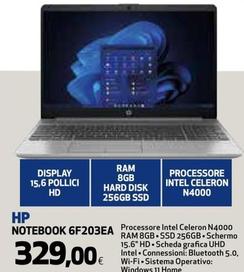 Offerta per Hp - Notebook 6F203EA a 329€ in Ipercoop