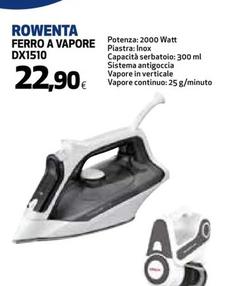 Offerta per Rowenta - DX1510 Ferro Da Stiro Ferro A Vapore Acciaio Inossidabile 2000 W Nero, Bianco a 22,9€ in Ipercoop