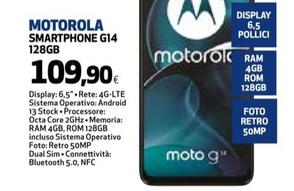 Offerta per Motorola - Moto G14 16,5 Cm (6.5") Doppia SIM Android 13 4G USB Tipo-C 4 GB 128 GB 5000 MAh Blu a 109,9€ in Ipercoop
