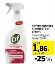 Offerta per Cif - Detergente Per Superfici Attivo a 1,86€ in Extracoop