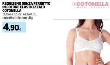 Offerta per Cotonella - Reggiseno Senza Ferretto In Cotone Elasticizzato a 4,9€ in Extracoop
