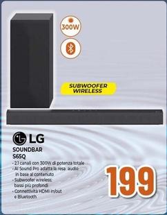 Offerta per Lg - Soundbar S65q 420w 3.1 Canali, Meridian, Dts Virtual:x, Novità 2022 a 199€ in Extracoop