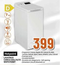 Offerta per Hotpoint - Lavatrice a libera installazione WMTG 723B IT a 399€ in Extracoop
