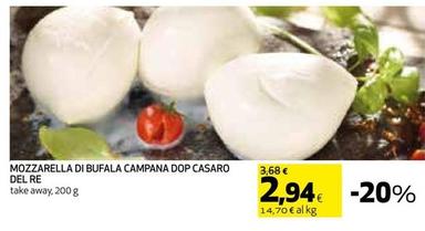 Offerta per Casaro Del Re - Mozzarella Di Bufala Campana DOP a 2,94€ in Ipercoop
