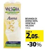 Offerta per Valsoia - Bevanda Di Avena 100% Vegetale a 2,05€ in Coop