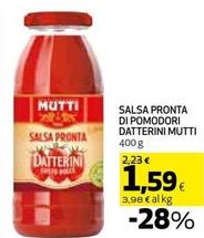 Offerta per Mutti - Salsa Pronta Di Pomodori Datterini a 1,59€ in Coop