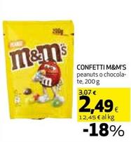 Offerta per M&M's - Confetti Peanuts a 2,49€ in Ipercoop
