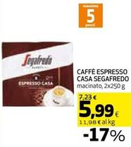 Offerta per Segafredo - Caffè Espresso Casa a 5,99€ in Coop