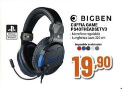 Offerta per Big Ben - Cuffia Game PS40FHEADSETV3 a 19,9€ in Ipercoop