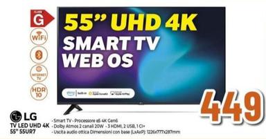Offerta per Lg - Tv Led Uhd 4k 55" 55ur7 a 449€ in Ipercoop