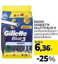 Offerta per Gillette - Rasoio Usa&Getta Blue III a 6,36€ in Coop