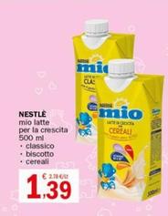 Offerta per Nestlè - Mio Latte Per La Crescita a 1,39€ in Crai