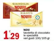 Offerta per Novi - Tavoletta Di Cioccolato Le Specialità a 1,29€ in Crai