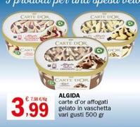 Offerta per Algida - Carte D'Or Affogati Gelato In Vaschetta a 3,99€ in Crai