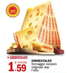 Offerta per Emmentaler - Formaggio Svizzero Originale Dop a 1,59€ in Crai