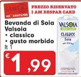 Offerta per Valsoia - Bevanda Di Soia Classico a 1,99€ in Despar