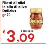 Offerta per Delicius - Filetti Di Alici In Olio Di Oliva a 3,09€ in Despar