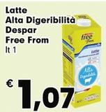 Offerta per Despar - Latte Alta Digeribilità Free From a 1,07€ in Despar